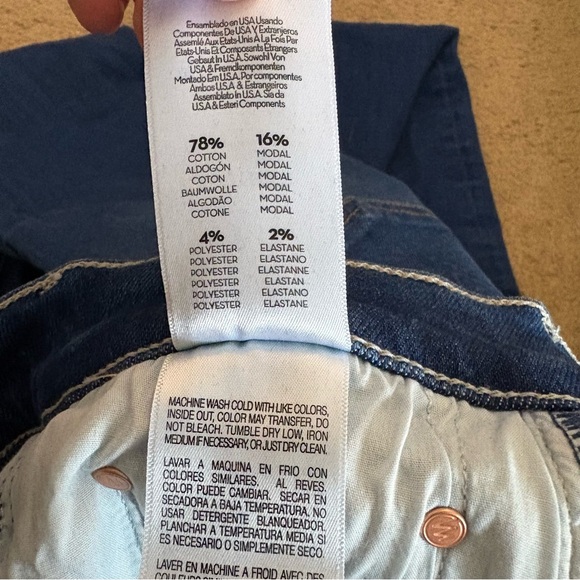 Mother Women’s Size 28 The Mid Rise Rambler Zip Ankle Coastal Colors Denim Jeans - Picture 7 of 15